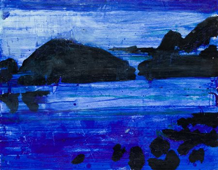 GIOVANNI FRANGI (1959)Noi due (Ale a Ponza)Tecnica mista su cartoncinocm...