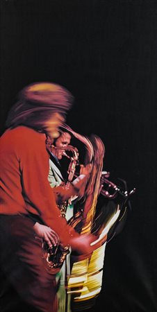 GIORGIO ALBERTINI (1930)Forma fluens: jazzmens, 1988Riporto fotografico su...