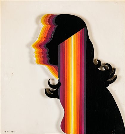 PIETRO GALLINA (1937)Senza TitoloTecnica mista su tavola di legno sagomatacm...