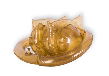 FRANCO MAZZUCCHELLI (1939) Senza Titolo, 1971 Gonfiabile cm 43x43x23 Timbri...