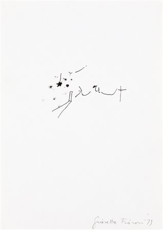 GIOSETTA FIORONI (1932)Senza Titolo, 1979Inchiostri su cartacm 21x14,5Firma e...