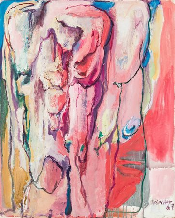 PHILIPPE HOSIASSON (1898-1978)Peinture n.28, 1967Olio su telacm 85x61Firma e...