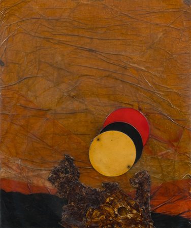 ROBERTO GAETANO CRIPPA (1921-1972)Senza TitoloTecnica mista, sughero e...