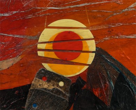 ROBERTO GAETANO CRIPPA (1921-1972)Senza TitoloTecnica mista, sughero e...