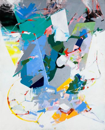 EDOARDO FRANCESCHINI (1928-2006)Senza Titolo, 1989Olio su telacm 100x81Firma...