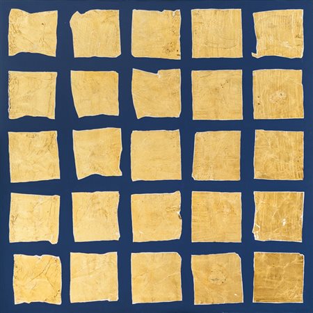 REMO BIANCO (1922-1988)Tableau dorés, 1975Tecnica mista su telacm...