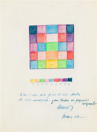 HUGO DEMARCO (1932-1995)Senza Titolo, 1979Pastelli su cartacm 42x30Firma,...