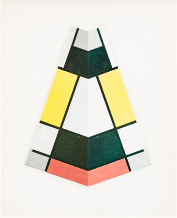JIRI KOLAR (1914-2002)Sans Titre (Mondrian), 1992Collage di cartoncini su...