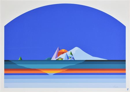 Keizo Morishita SENZA TITOLO serigrafia su carta, cm 50x70 esemplare prova...