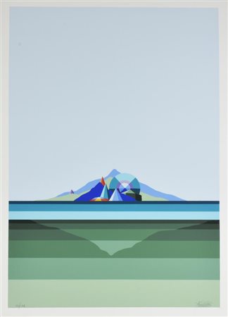 Keizo Morishita SENZA TITOLO serigrafia su carta, cm 70x50 esemplare 121 su...