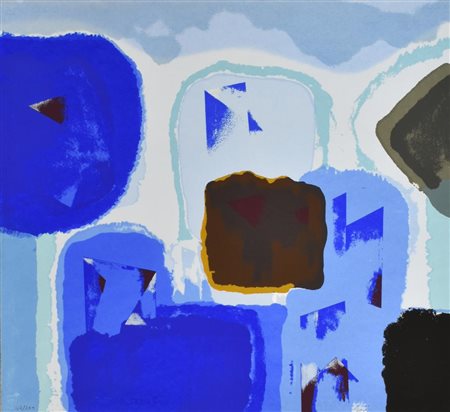 Marcello Jori SENZA TITOLO serigrafia a colori, cm 60x80 sul fronte: firmato...