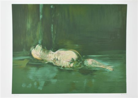 Giuseppe Ajmone SENZA TITOLO litografia su carta, cm 50x70 esemplare 142 su...