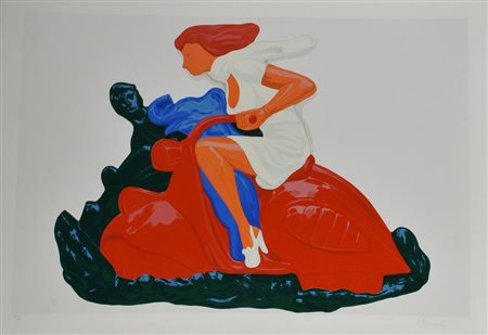 Plumcake SENZA TITOLO serigrafia su carta, cm 70x100 esemplare 199 su 200 sul...