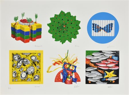 Cracking Art Group SENZA TITOLO serigrafia materica su carta, cm 55,5x76...