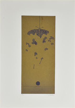 Francesco Casorati SENZA TITOLO incisione su carta, cm 70x50 (lastra cm...