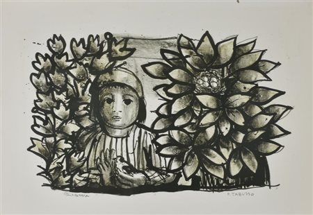 Francesco Tabusso ANTILETTERA litografia su carta, cm 50x70 esmplare P.A. sul...