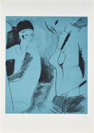 Bruno Paoli INCONTRI litografia, cm 70x50; es. 97/100 firmato, titolato e...