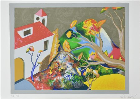 Luca Alinari SENZA TITOLO litografia su carta, cm 50x70 esemplare 146 su 150...