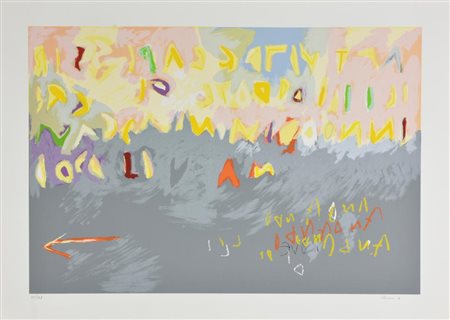 Renzo Nucara SENZA TITOLO serigrafia su carta, cm 50x70 esemplare 101 su 125...