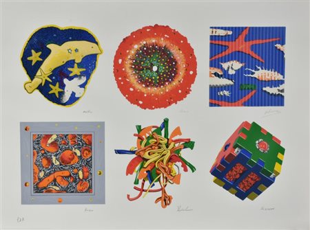 Cracking Art Group SENZA TITOLO serigrafia materica su carta, cm 55,5x75,5...