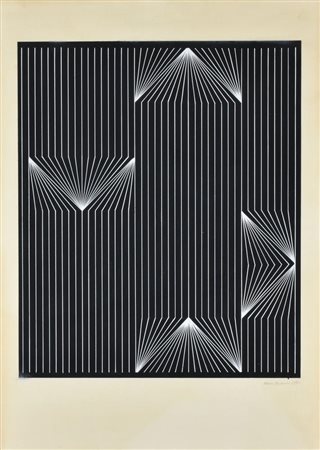 Alvaro Monnini SENZA TITOLO tecnica mista su carta, cm 71x50 sul fronte:...