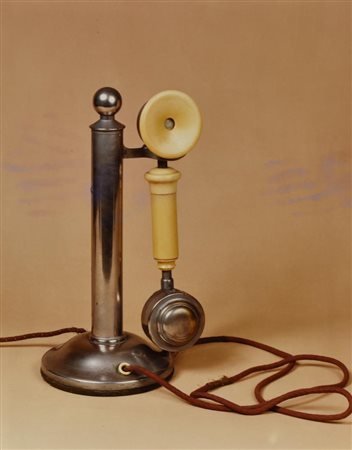 Ignoto TELEFONO foto vintage a colori, cm 50,5x40