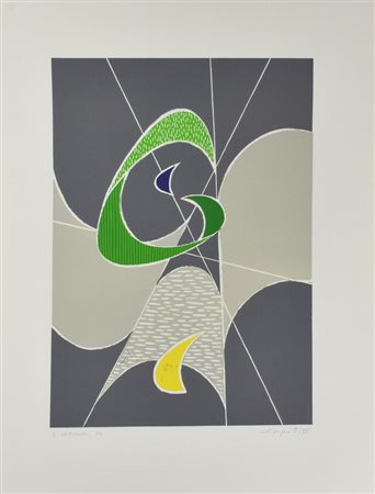 Luigi Veronesi NEL GRIGIO serigrafia, cm 70x50; II/XV firmato, titolato,...
