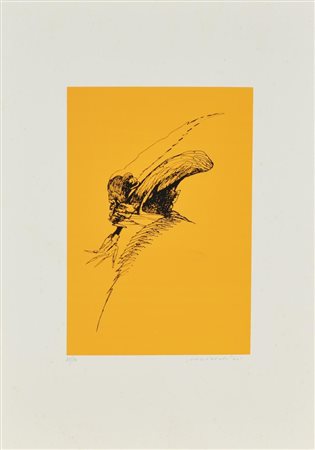 Remo Brindisi PASTORALE litografia, foglio cm 50x35 firmato e numerato...