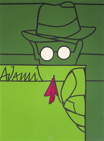 Valerio Adami 1935 Freud, 1973 Litografia 156 x 116.5 cm (61.42 x 45.87 in. )...