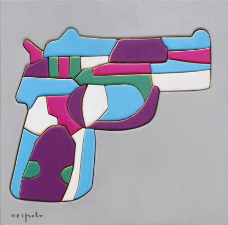 Ugo Nespolo 1941 Senza titolo, Primi Anni Ottanta Acrilico su legno 20 x 20...