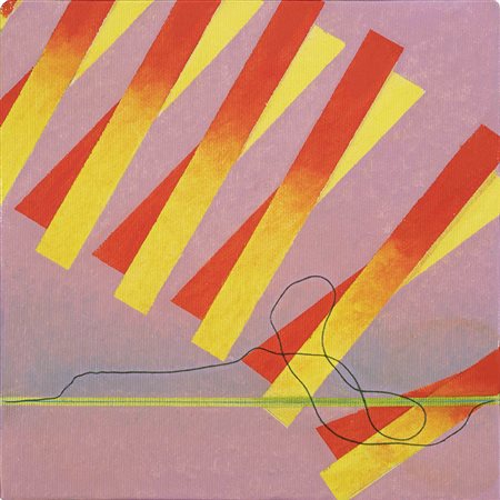 Alberto Biasi 1937 Senza titolo, anni' 70- '80 Acrilico su tela 20 x 20 cm...