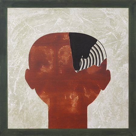 Angelo Cagnone 1941 Frammento di testa, 1971 Olio su tela 80 x 80 cm (31.50 x...