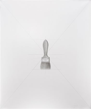 Tino Stefanoni 1937 - 2017 Il pennello 29, 1977 Tecnica mista su tela 60 x 50...