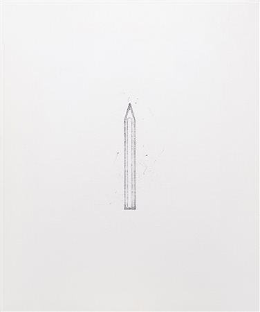 Tino Stefanoni 1937 - 2017 La matita memoria 33, 1976 Tecnica mista su tela...