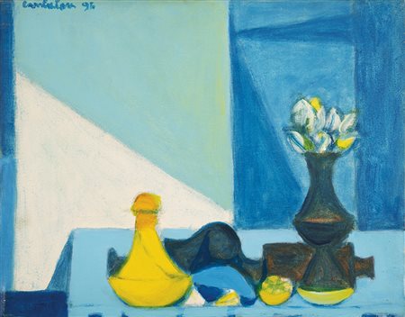 Domenico Cantatore 1906 - 1998 Natura morta, 1994 Acrilico su tela 35 x 45 cm...