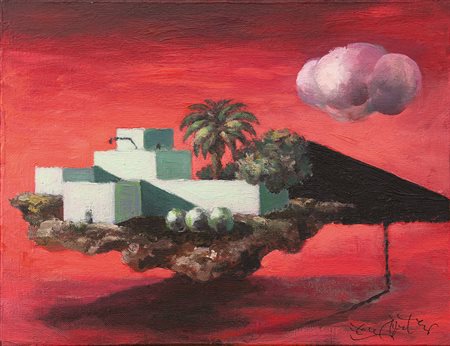 Ercole Pignatelli 1935 Miraggio, 1995 Smalti idrosintetici su tela montata su...