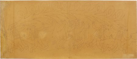 Fortunato Depero 1892 - 1960 Fantasia o Festa tirolese, 1923 / 24 Matita su...