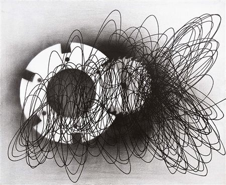 Roberto Crippa 1921 - 1972 Spirale, 1951 Olio su tela 50 x 60 cm (19.69 x...