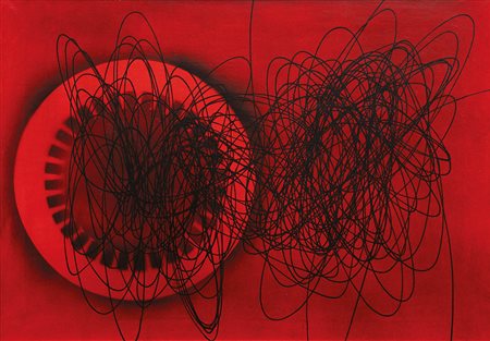 Roberto Crippa 1921 - 1972 Spirale, 1952 Olio su tela 50 x 70 cm (19.69 x...