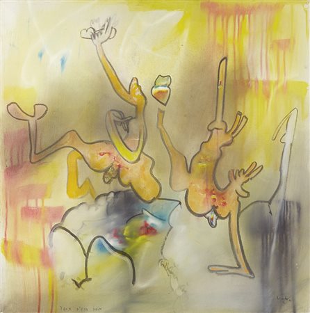 Roberto Sebastian Matta 1911 - 2002 Jeux d'eux deux, 1969 Olio su tela 67.5 x...