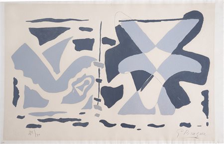 Georges Braque 1882 - 1963 Si je mourais là-bas Incisione originale su legno...