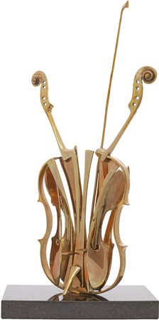 Fernandez Arman 1928 - 2005 Violon venise, 2004 Bronzo 67 x 34.5 x 18 cm...