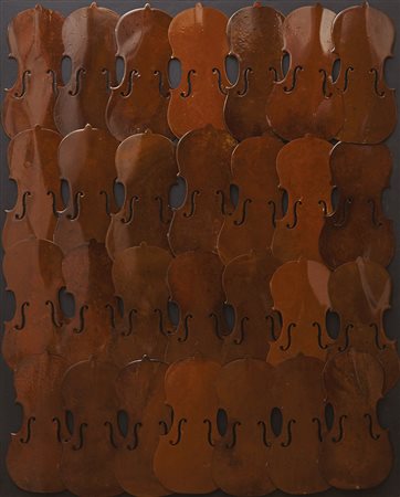 Fernandez Arman 1928 - 2005 Alibaba, 2005 Lamiera arrugginita su pannello 130...