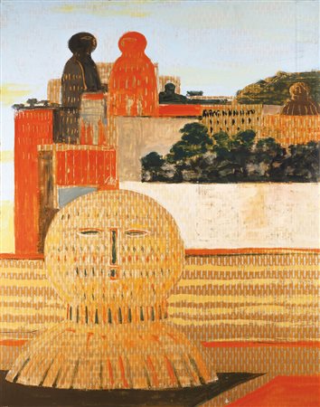 Salvatore Fiume 1915 - 1997 Senza titolo Olio su plastica applicata a caldo...