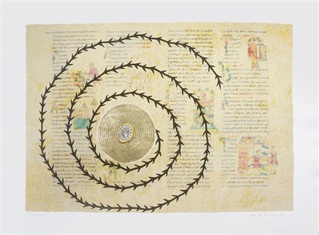 Mimmo Paladino 1948 RABANUS MAURUS – DE UNIVERSO, 2003 Tecnica mista su carta...