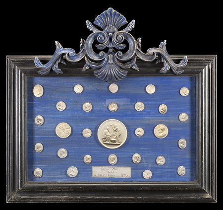 Antonio Odelli (Roma, secolo XIX) Gruppo di ventotto medaglioni classici in...