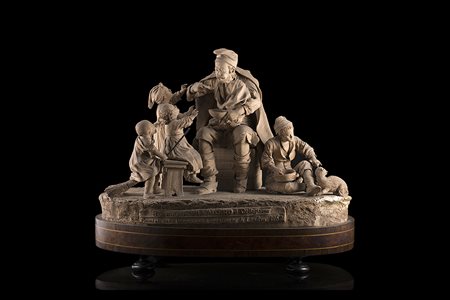 Bottega dei Vaccaro Bongiovanni (Caltagirone, secolo XIX) "Scena di genere"...