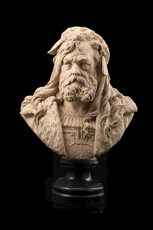 Albert-Ernest Carrier-Belleuse (Anizy-Le-Chateau 1824 - Sèvres 1887)"Ritratto...