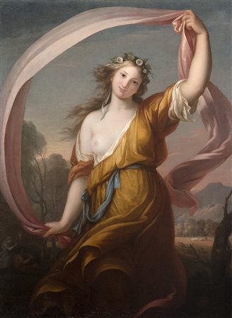 Scuola della fine del secolo XVIIIFloraOlio su tela cm 135x99In cornice...