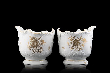 Manifattura di Ginori a Doccia, circa 1760-1770. Coppia di rinfresca...